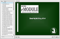 ACOG eModule Infertility